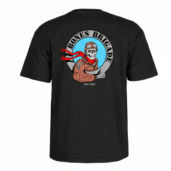 Powell Peralta Bones Brigade Pilot Ripper Tee Series 17 (Black/Silver)