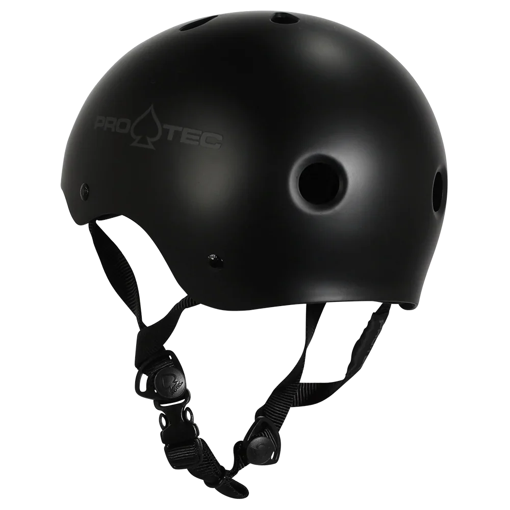 Pro-Tec Classic Cert Skate Helmet (Matte Black) - Image 2