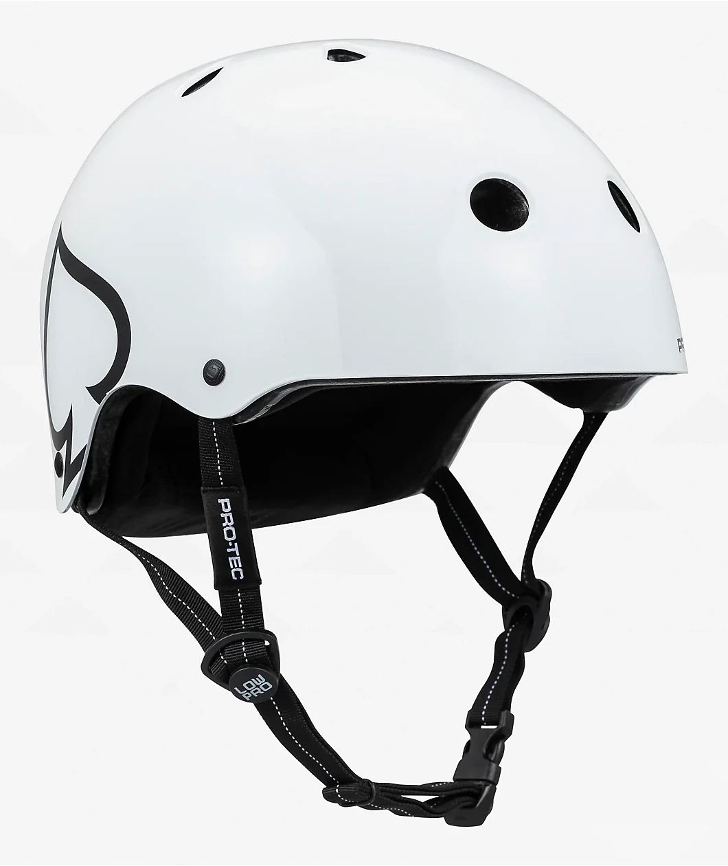 Protec Low Pro Matte Helmet (Gloss White) - Image 5
