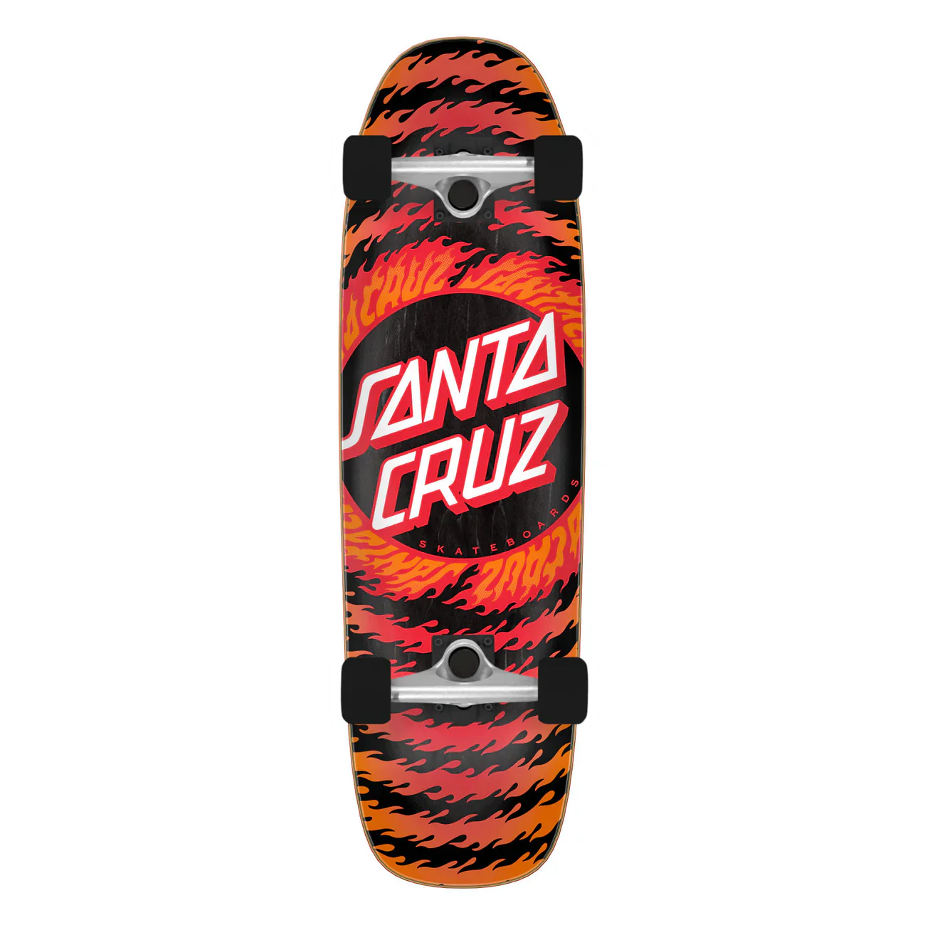 Santa Cruz Flame Ringed Dot Street Cruzer Complete (8.4" x 29.4")