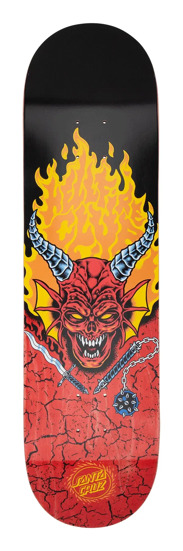 Santa Cruz x Stranger Things Hellfire Club Deck (8.25" x 31.8") - Image 2