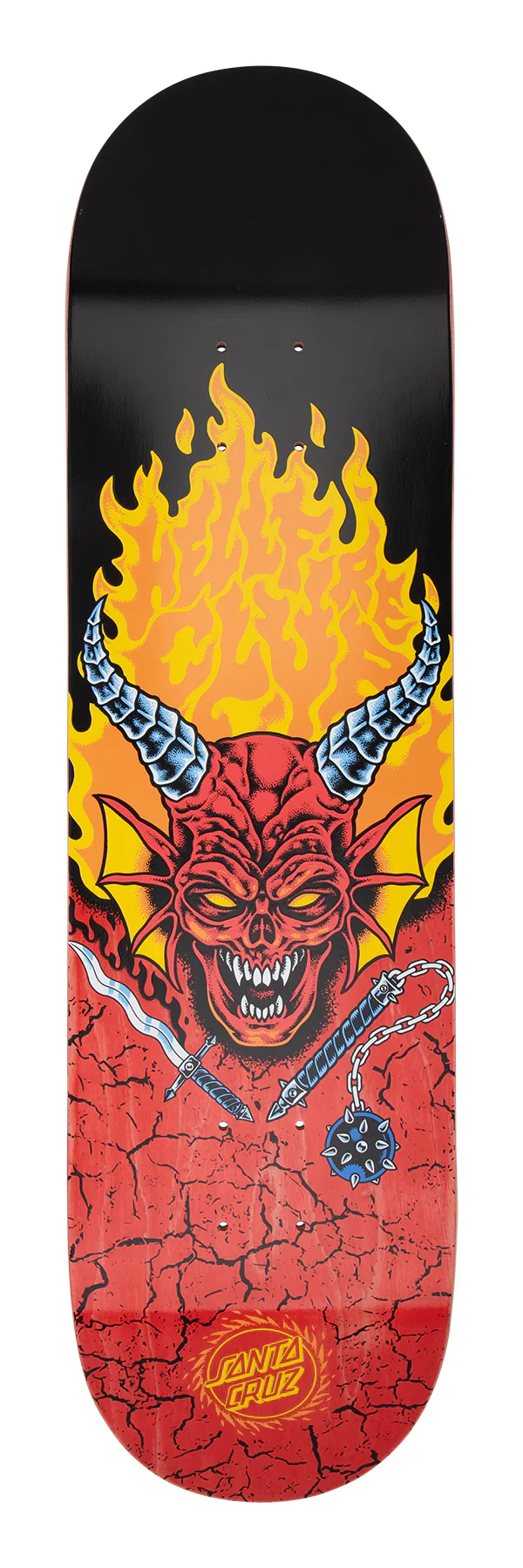 Santa Cruz x Stranger Things Hellfire Club Deck (8.25" x 31.8") - Image 3