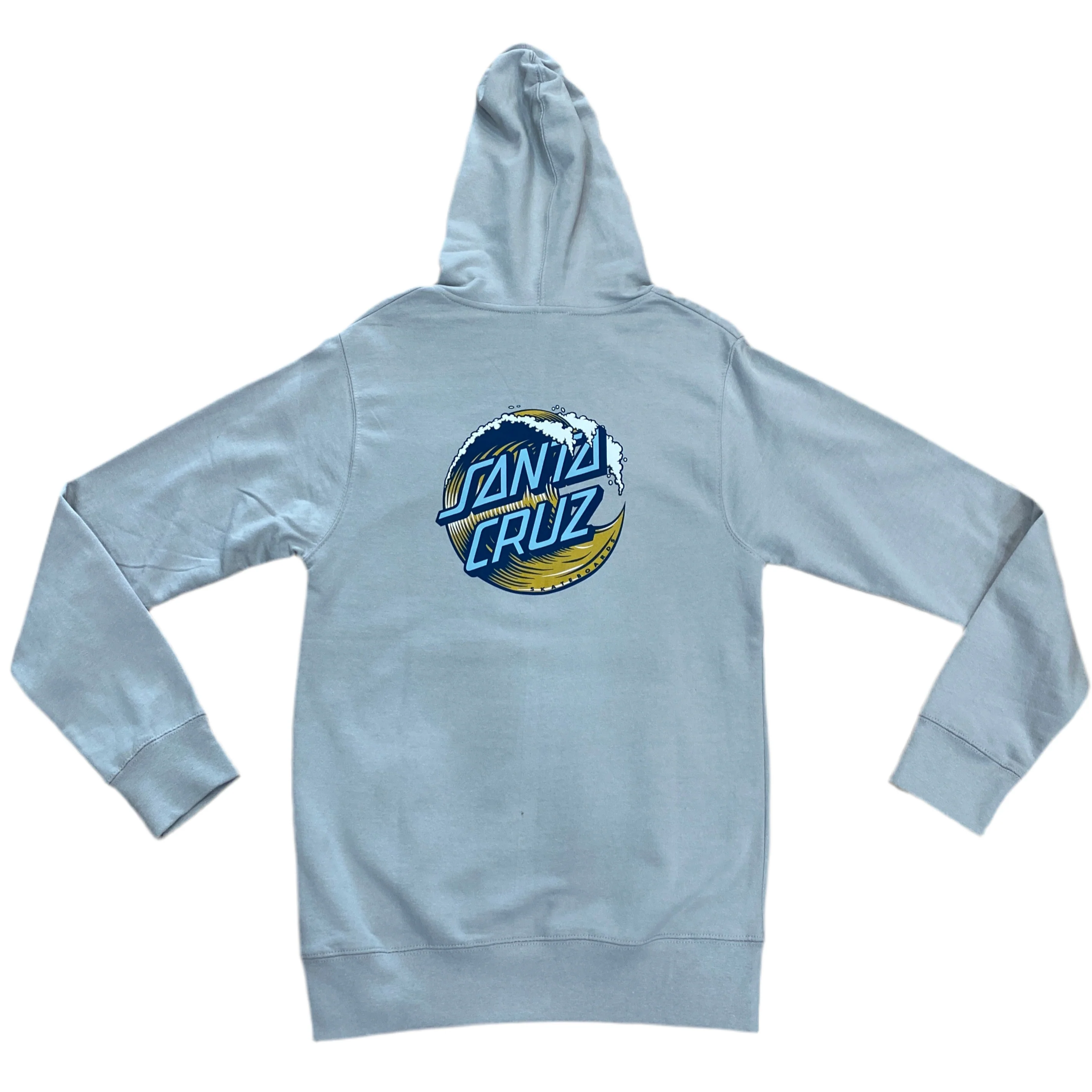Santa Cruz Women's Wave Dot Hooded Sweatshirt (Grey)