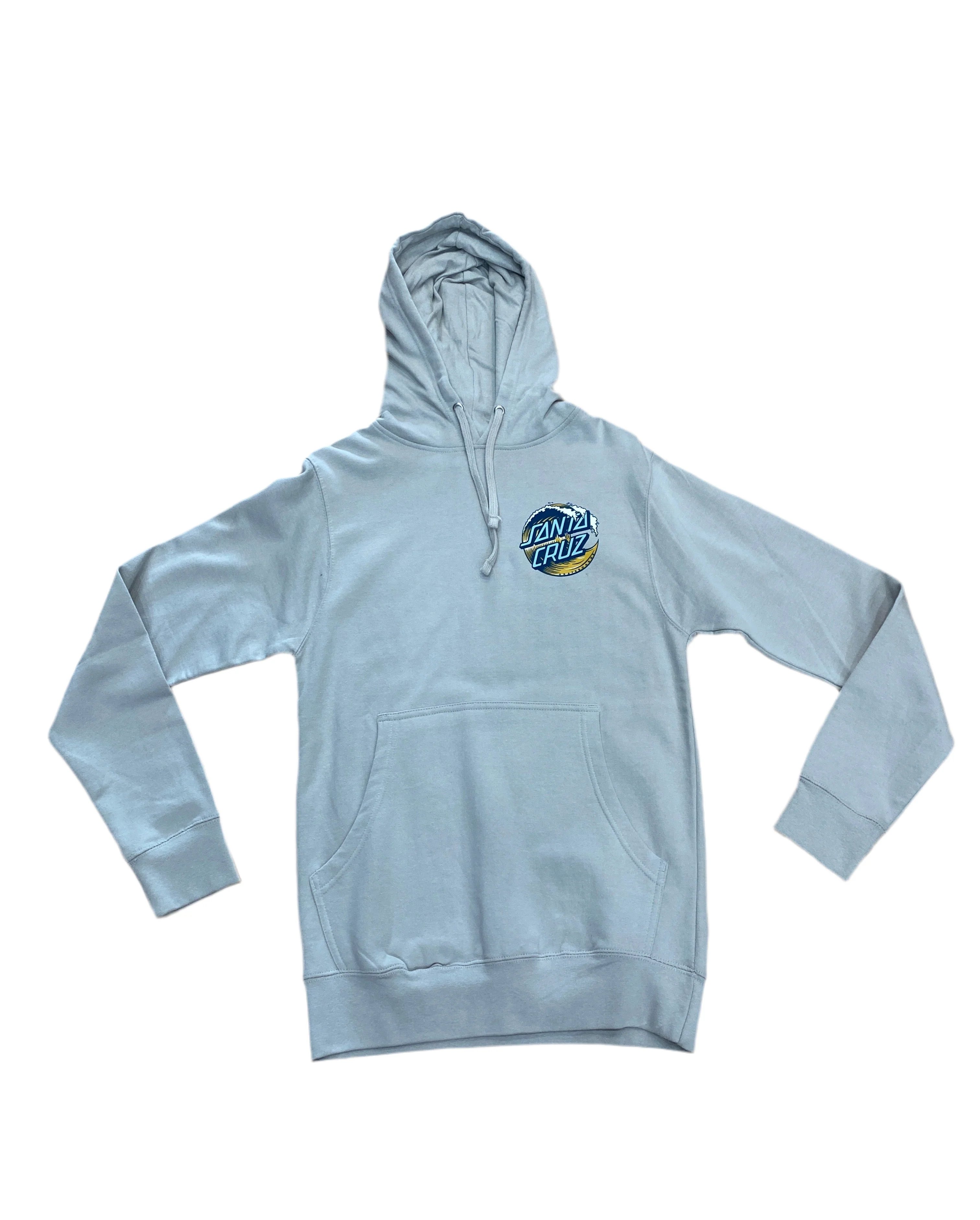 Santa Cruz Women's Wave Dot Hooded Sweatshirt (Grey) - Image 2