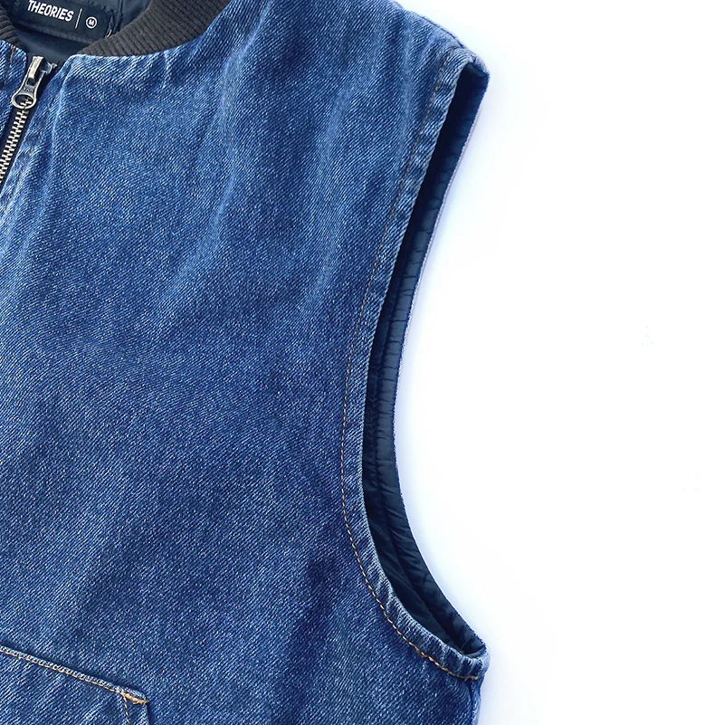 Theories Dakota Denim Vest - Image 4