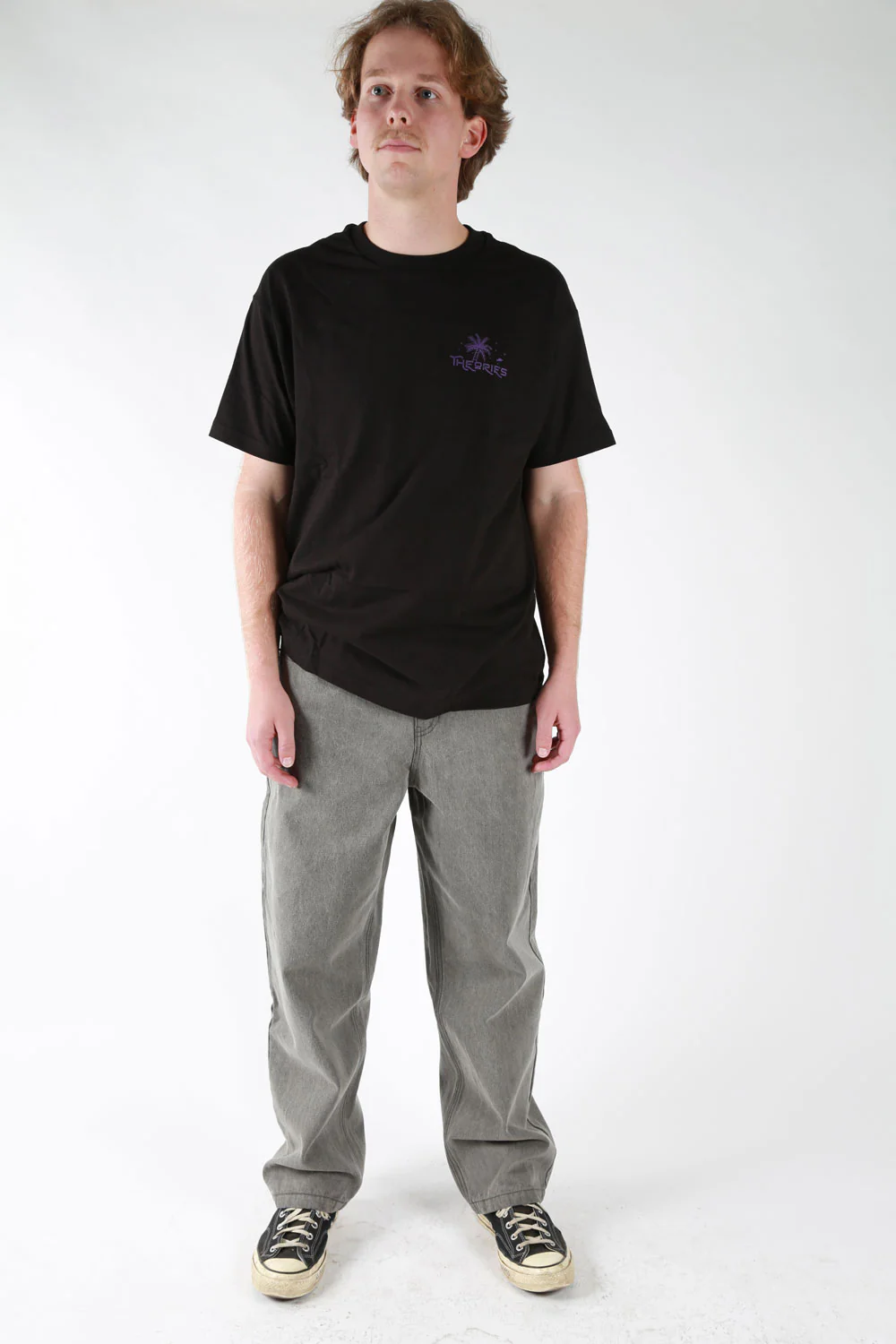 Theories Plaza Jeans (Washed Grey) - Image 5
