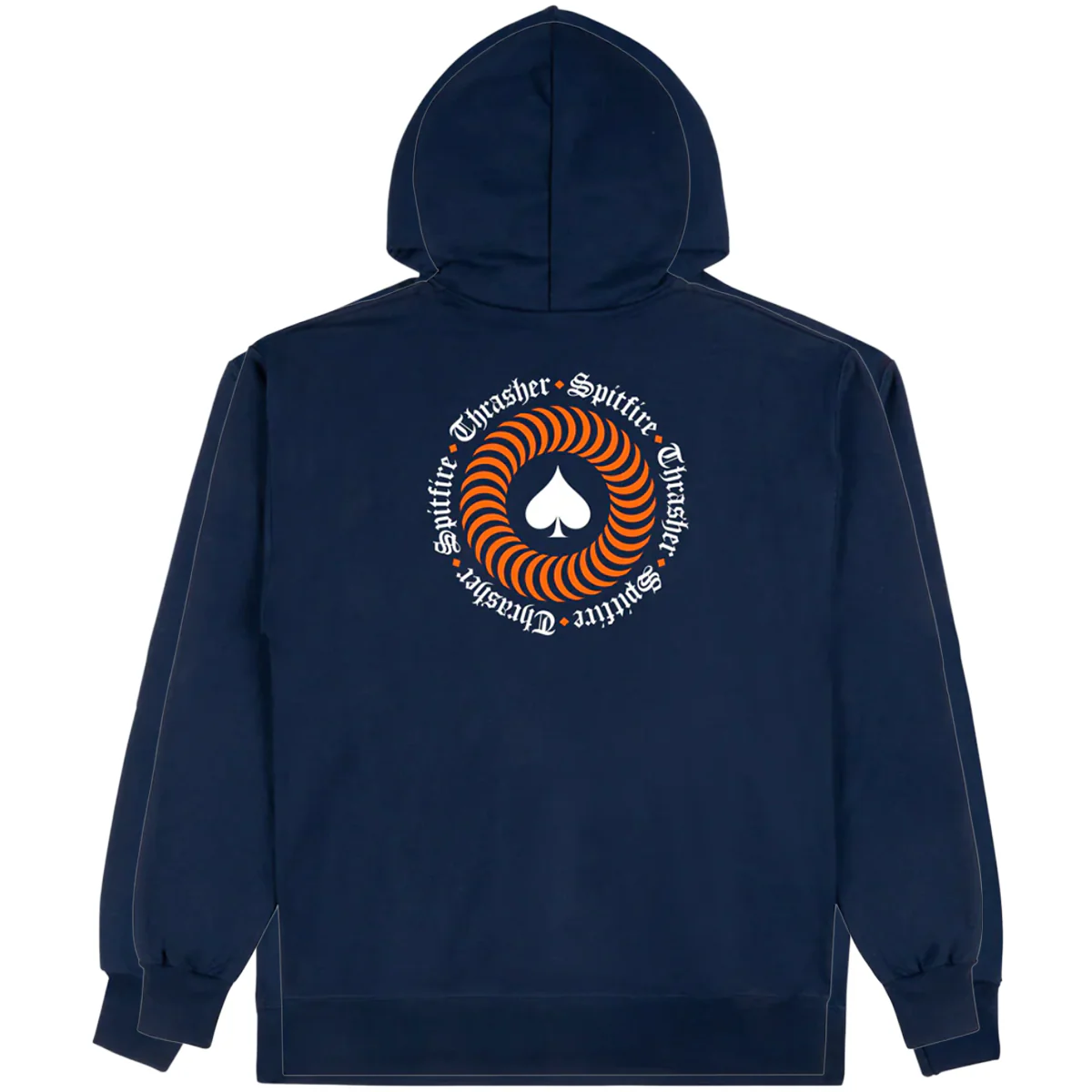 Thrasher x Spitfire The End Oath Hoodie (Navy) - Image 2