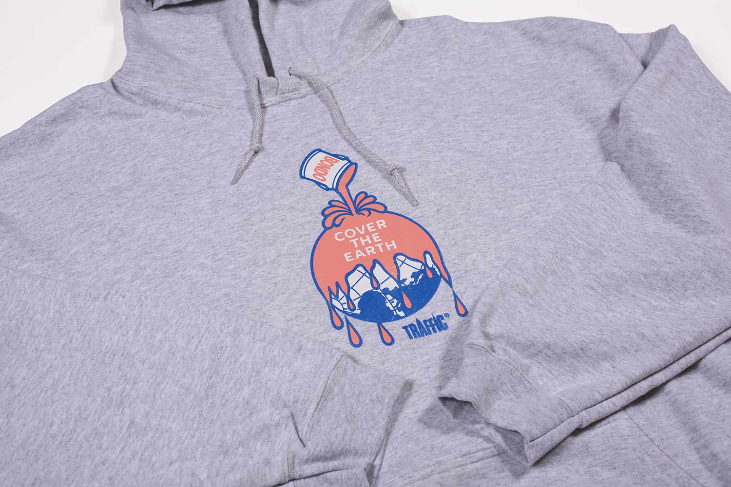 Traffic 'Cover the Earth' Hoodie (Heather Grey) - Image 4