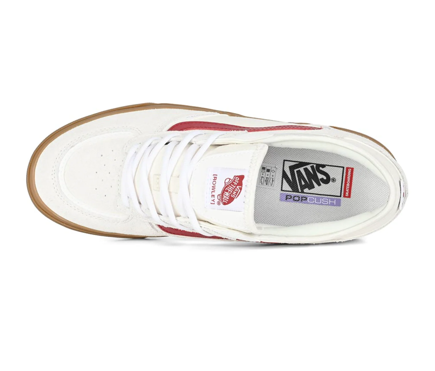 Vans Skate Rowley (Red/White/Gum) - Image 5