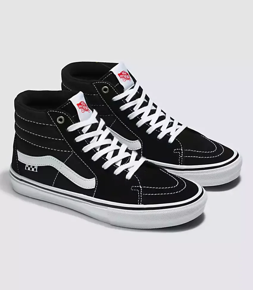 Vans Skate Sk8-Hi (Black/White) - Image 3