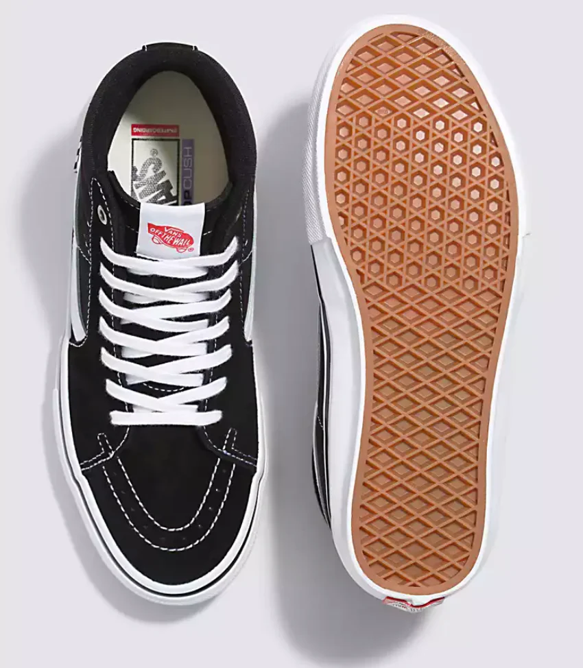 Vans Skate Sk8-Hi (Black/White) - Image 4